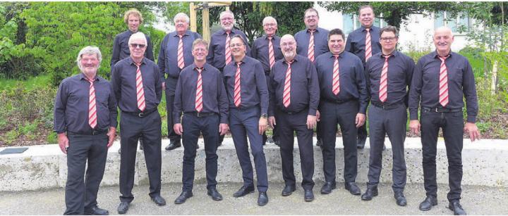 Die Männerchor-Mitglieder freuen sich auf einen gemütlichen und unterhaltsamen Abend. Bild: zg