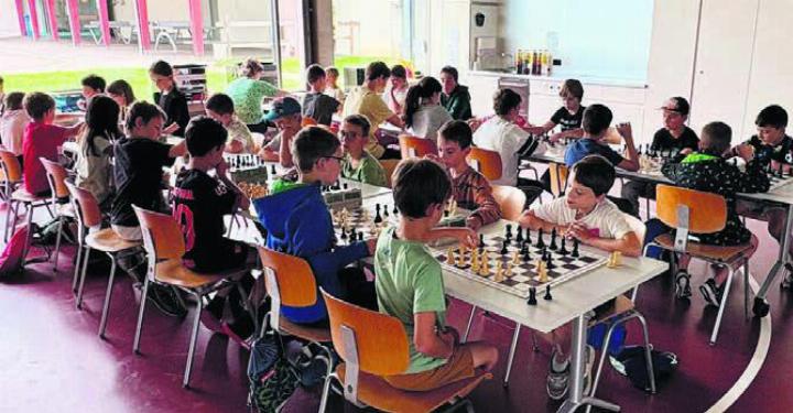 51 begeisterte Schülerinnen und Schüler nahmen teil und tauchten im Rahmen des Ferienpasses in die faszinierende Welt des Schachs ein. 
Bilder: zg
