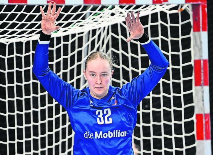 Seraina Kuratli hat gegen den Iran in der zweiten Halbzeit ihr Tor zugenagelt und nur zwei Gegentreffer kassiert. Bild: awa