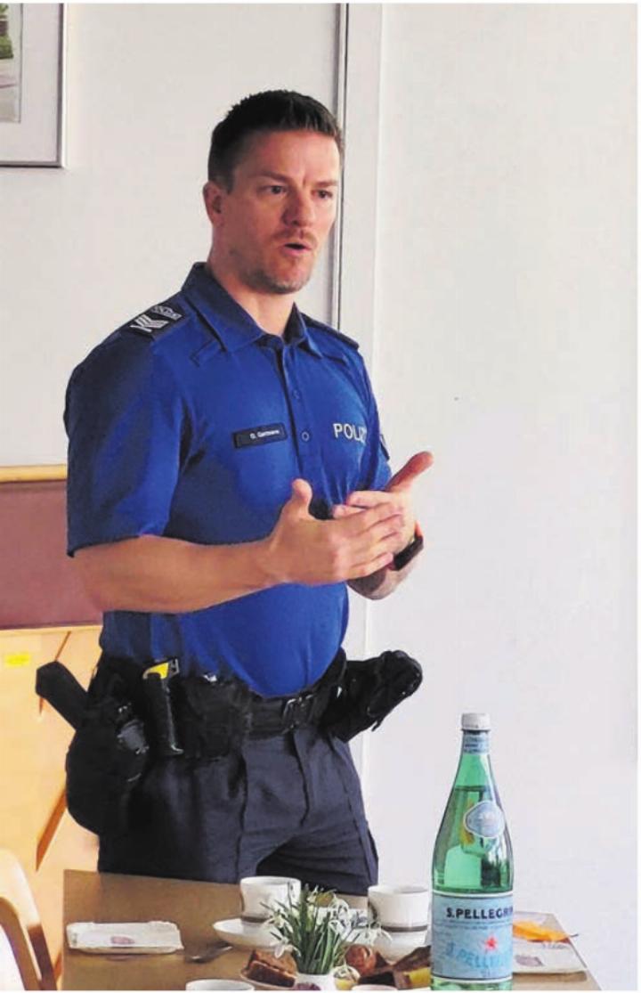 «Hohe Rendite ohne Risiko gibt es nicht», warnte Georg Gartmann vor Anlagebetrügern. Bilder: str «Hohe Rendite ohne Risiko gibt es nicht», warnte Georg Gartmann vor Anlagebetrügern. Bilder: str