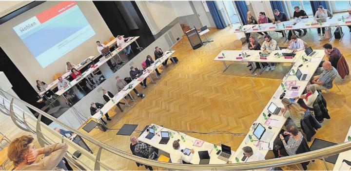 Der sogenannte innere Ring des Einwohnerrates, bestehend aus SP, Grünen, GLP und EVP, besetzt aktuell 16 der 40 Sitze. Aber nach dem ersten Wahlgang über keinen Sitz im Gemeinderat. Bild: Archiv