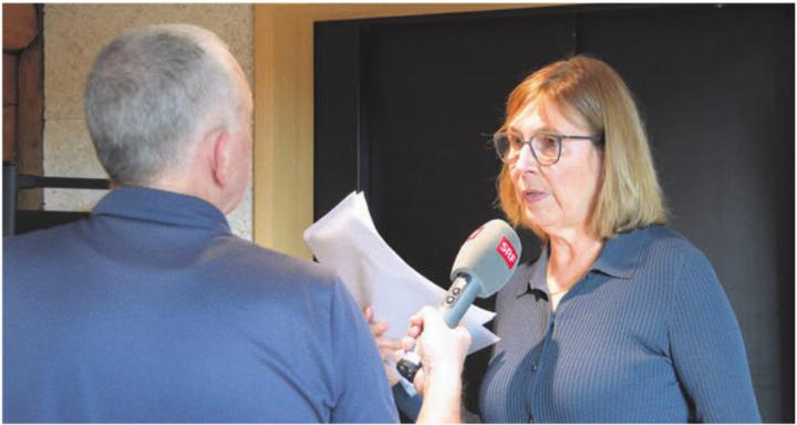 Irene Näf, Co-Präsidentin des Stiftungsrates, gibt Auskunft. Die künftige Zusammenarbeit mit Murikultur ist eine der grossen Neuerungen. Bild: ake