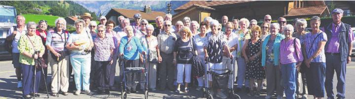 Die Seniorinnen und Senioren genossen den Ausflug ins Berner Oberland. Bild: zg