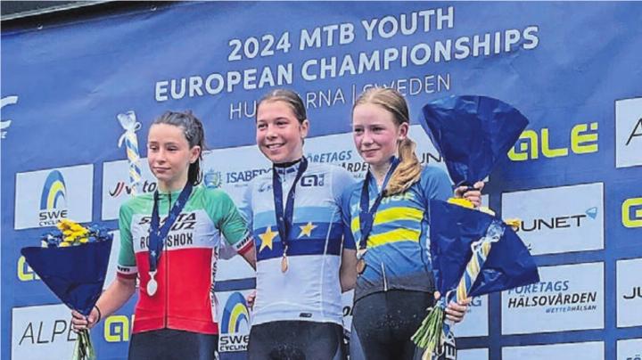 Shana Huber wird neue Jugend-Europameisterin im Cross-Country. Bilder: zg