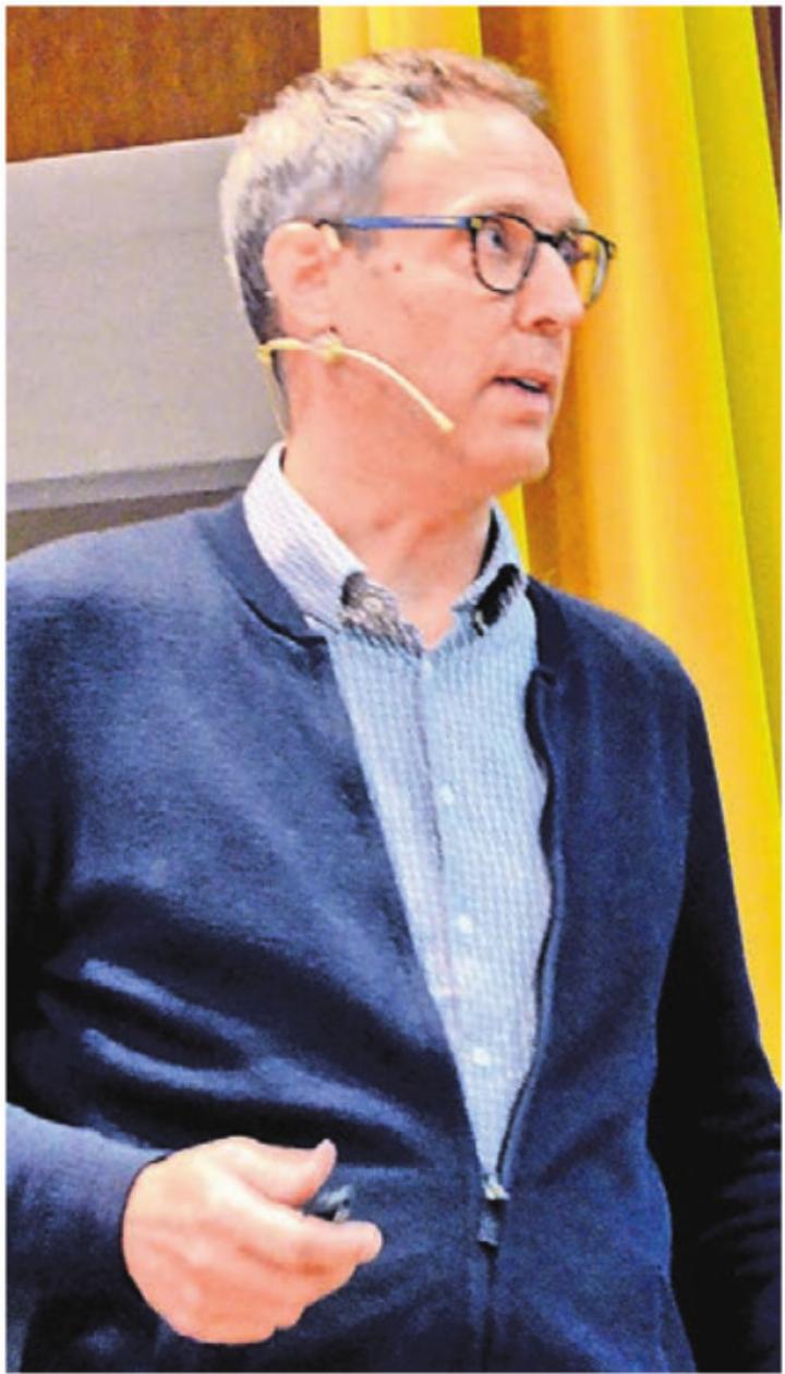 David Gautschi stellte die Pläne der Windpark Freiamt AG vor.