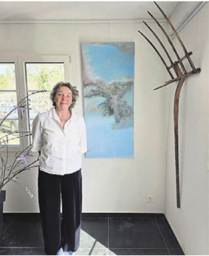 Veronika Becker aus Sarmenstorf stellt auf dem Erushof aus. Bild: zg