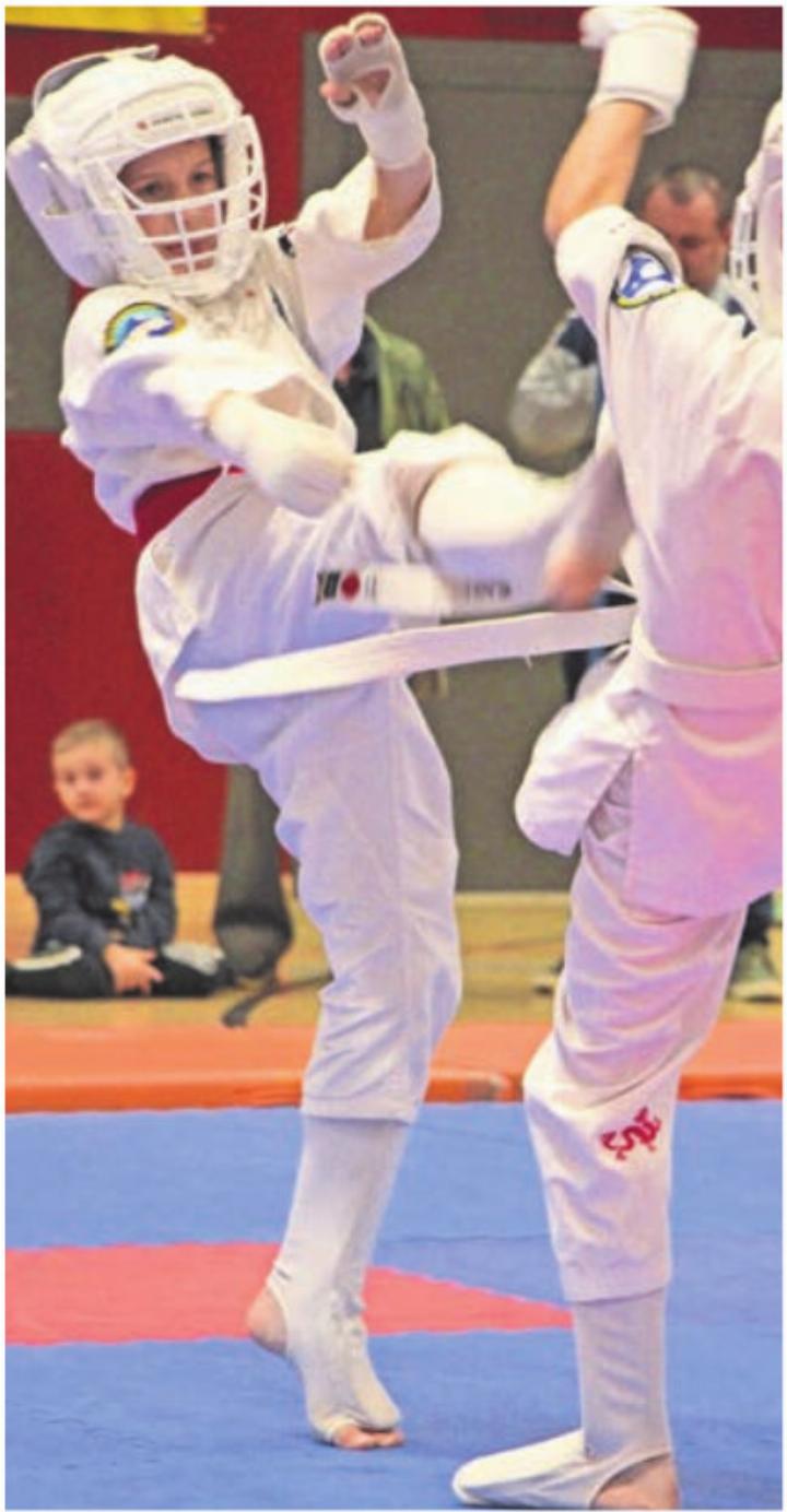 Die jungen Karatekas zeigen morgen Samstag in der Junkholz-Turnhalle, was sie können. Der Karate-Club Wohlen organisiert das Turnier. Bild zg: