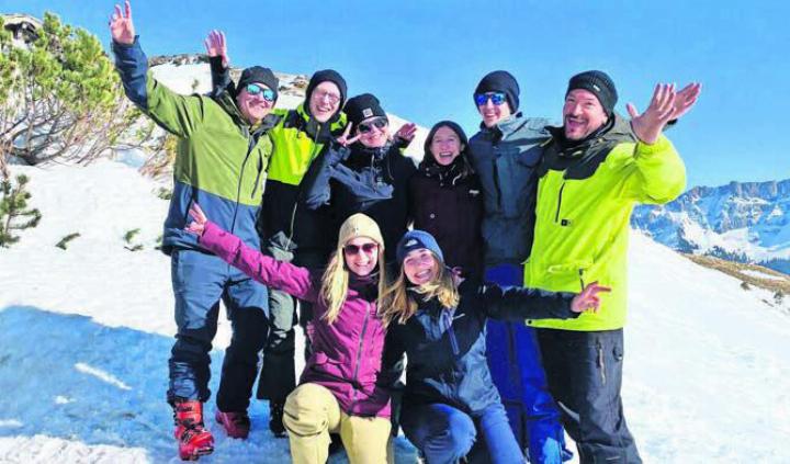 Das Skiweekend war für die Teilnehmenden ein voller Erfolg. Bild: zg