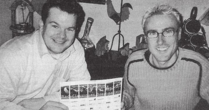 Rad-Star Alex Zülle (rechts) kommt im Sommer an die 1. Rad-Classiques Bremgarten. Sehr zur Freude von Marco Canonica. Bild: Archiv