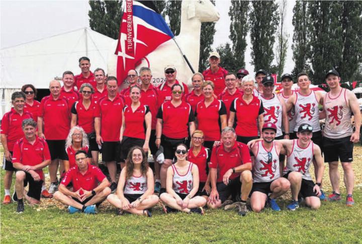 Am zweiten Turnfest-Wochenende nahmen 26 Turnerinnen und Turner aus Bremgarten teil. Bild: zg