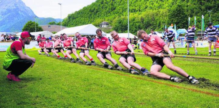 Das Männer-640-kg-Team erzog sich in Stans den 6. Rang. Bild: zg