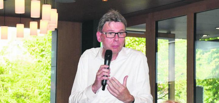 Landammann Dieter Egli sprach ganz viele Themen an und äusserte sich auch zu aktuellen Problemen. Bild: dm