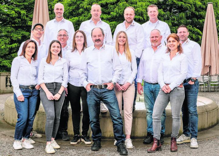 Die Ressorts im OK sind verteilt, die ersten Sitzungen haben stattgefunden. «Wir sind eine schlagkräftige Truppe», sagt OK-Präsident Beni Fischer (vorne, rechts). Bild: zg