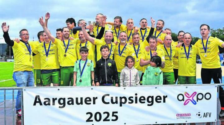 Das einzige von drei Mutscheller Finalteams, das gewonnen hat: Die Senioren 40 .