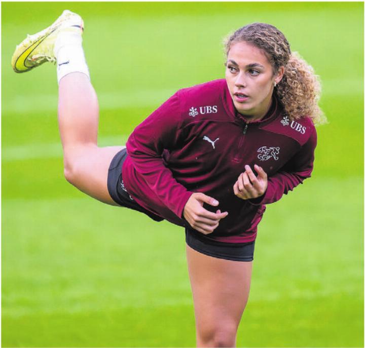 Alayah Pilgrim in dieser Woche im Nati-Camp in Weggis. 
Bild: Freshfocus