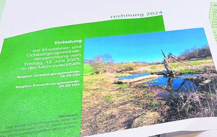 Die Geschäfte der Sommer-«Gmeind» sind diesmal eher «trockener» Natur. Es geht vor allem um Zahlen und Reglemente. Bild: chh
