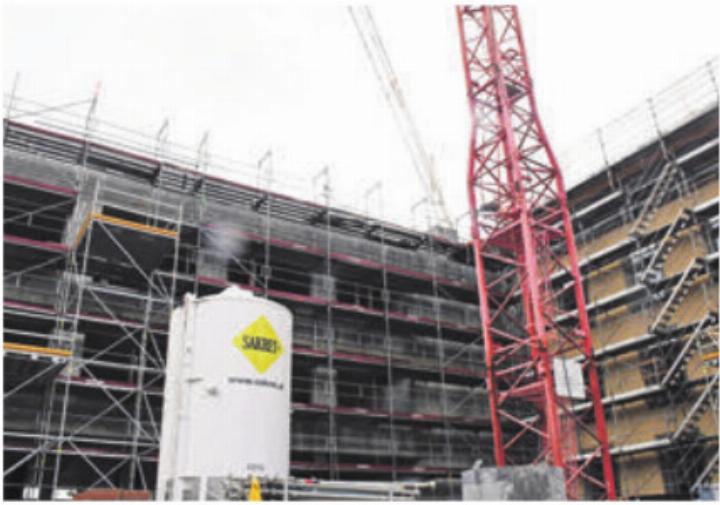 Schulraum im Bau: Zentrum Halde. Bild: dm Schulraum im Bau: Zentrum Halde. Bild: dm