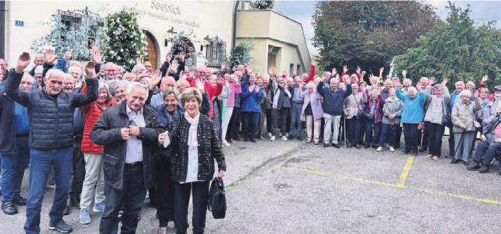 Die Teilnehmer und Teilnehmerinnen genossen den Tag in vollen Zügen. Bild: gk