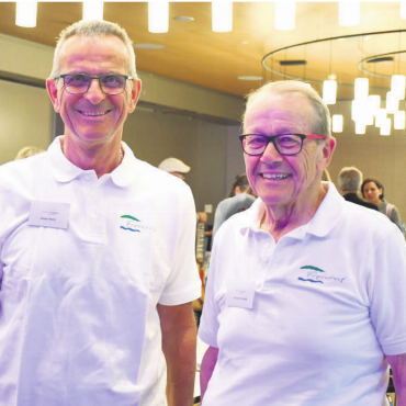 Die Marke Freiamt weiterbringen - Verstärkung für die Vereinsführung: Der neue Vizepräsident Guido Wirth (links) und Präsident Herbert Strebel. Bild: Daniel Marti