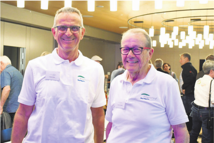 Verstärkung für die Vereinsführung: Der neue Vizepräsident Guido Wirth (links) und Präsident Herbert Strebel. Bild: Daniel Marti