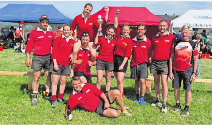 Das Mixed-Team holte sich nach einem Steigerungslauf den 2. Rang. Bild: zg