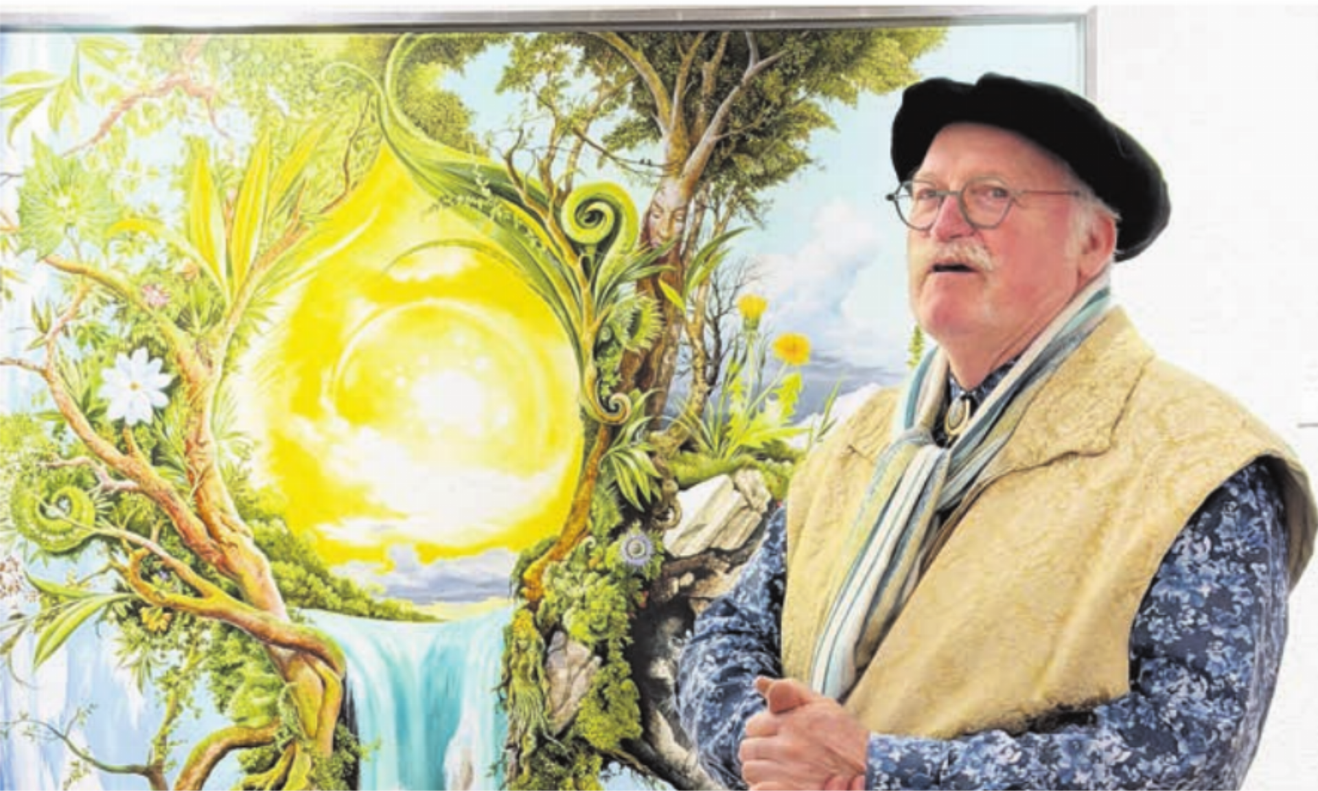 Carl W. Röhrigs Malerei ist geprägt vom Wunsch, die Würde und Spiritualität der Natur ins Zentrum zu rücken.    Bild: pd - Das Bild wird blockiert. – Möglicherweise durch einen aktiven Adblocker.