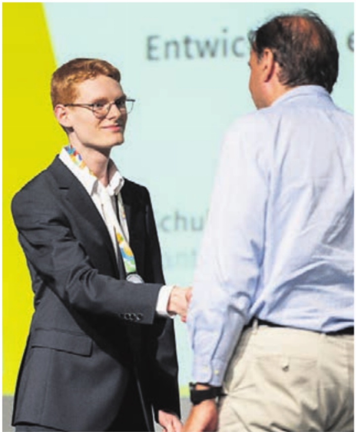 Für Gilles Bärtschi gab es Silber plus einen Sonderpreis. Bild: zg