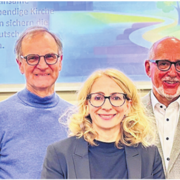Weichenstellung für die Kirche - Die Projektgruppe glaubt an eine gemeinsame Zukunft: (v. l.) Marcel Huber (Präsident Kirchgemeinde Berikon-Friedlisberg-Rudolfstetten-Bergdietikon), Franz Rutzer (Präsident Kirchgemeinde Eggenwil-Widen), Esther Werthmüller, Georges Rey (Vorsitzender Projektgruppe, Präsident Kirchgemeindeverband am Mutschellen und Präsident Kirchgemeinde Oberwil-Lieli), Michael Jablonowski (Gemeindeleiter Pastoralraum am Mutschellen). Bild: zg