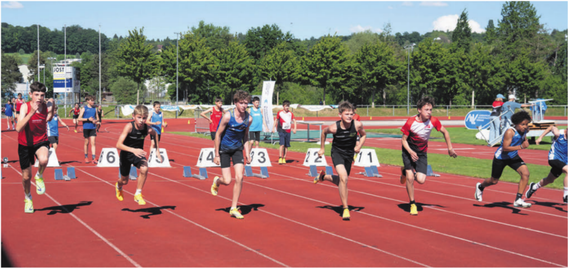 Leichtathletik-Mekka Niedermatten: An zwei Wochenenden gab es ganz viele spannende Rennen zu erleben. 
Bild: sh - Das Bild wird blockiert. – Möglicherweise durch einen aktiven Adblocker.