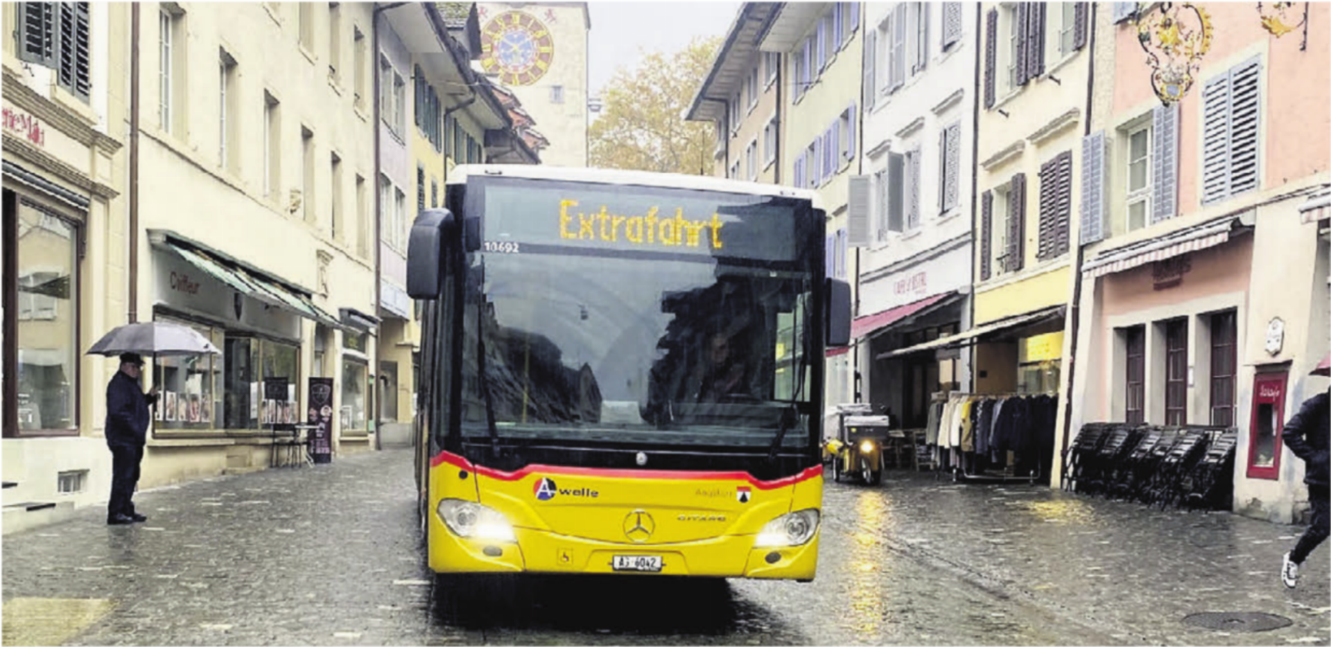 Mit der möglichen Buslinie durch die Altstadt hat man sich im Rathaus intensiv beschäftigt. Im Herbst wurden Testfahrten durchgeführt. - Das Bild wird blockiert. – Möglicherweise durch einen aktiven Adblocker.