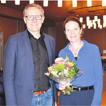 Komplexität nimmt laufend zu - Präsidium und Verantwortung des Kesd übergeben: Arsène Perroud und die neue Präsidentin Natascha Brunold. Bild: Daniel Marti