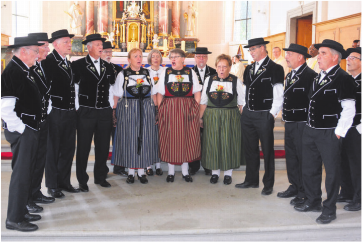 Der Jodlerklub Dottikon wusste als Vertreter der Einheimischen zu gefallen. Bilder: Stefan Treier