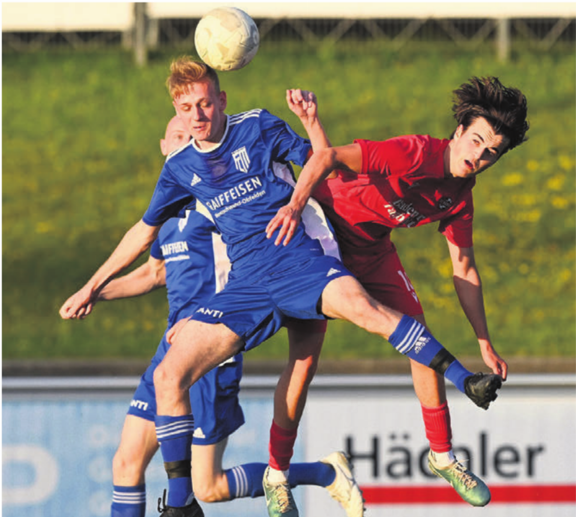 Der FC Merenschwand (links) erlebt keinen Höhenflug, aber spielt eine ordentliche Saison. Hier im Spiel vom letzten Wochenende gegen Baden III. Bild: awa - Das Bild wird blockiert. – Möglicherweise durch einen aktiven Adblocker.