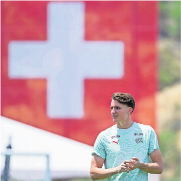 Gute Energie für die Nati - Marvin Keller im Nati-Basiscamp in San Diego, USA. Mit dem Nationalteam an der WM zu sein bedeutet mir enorm viel. Bilder: Freshfocus