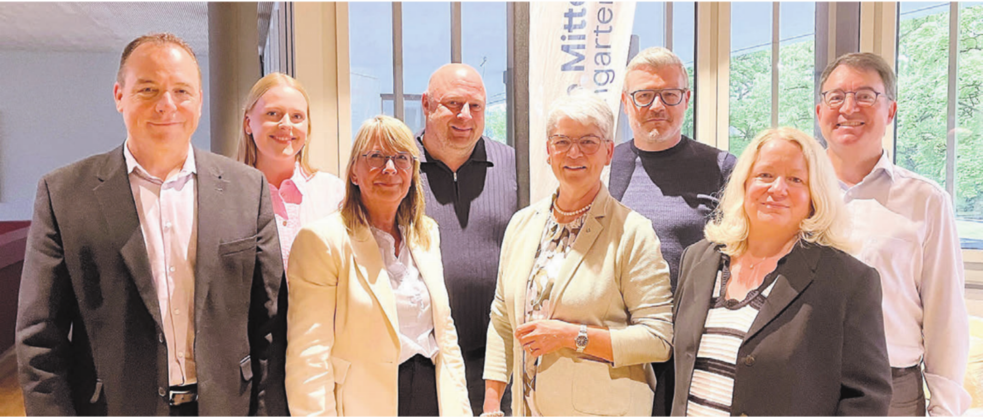 Die Parteileitung (v. l.): Michael Eichholzer (Co-Präsident), Jacqueline Wick, Karin Koch Wick (Co-Präsidentin, Grossrätin), Thomas Hürlimann (neu), Rita Brem-Ingold (Grossrätin), Harry Lütolf (Grossrat), Louisa Springer und Martin Stalder. Bilder: Walter Minder - Das Bild wird blockiert. – Möglicherweise durch einen aktiven Adblocker.