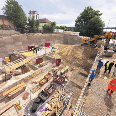 «Anders, als man denkt» - Die Baustelle von oben. Bilder: Stefan Sprenger