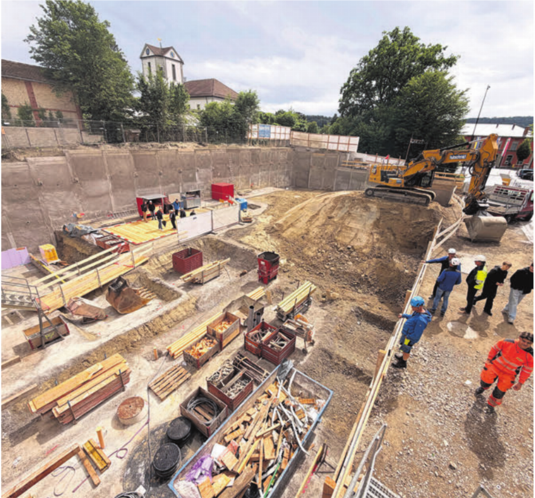 Die Baustelle von oben. Bilder: Stefan Sprenger Die Baustelle von oben. Bilder: Stefan Sprenger