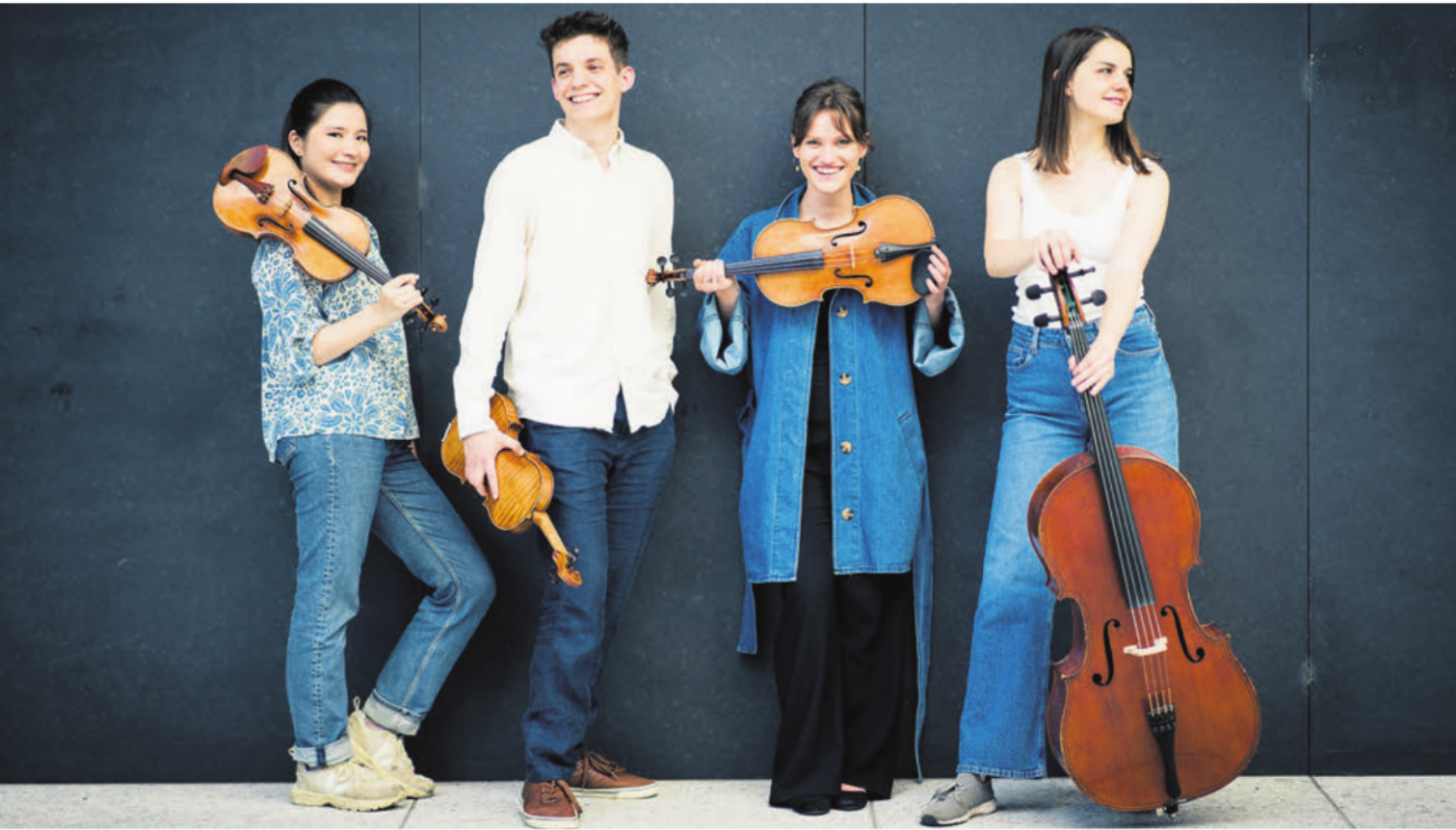 Talos Quartett (v. l.): Hana Mizuta-Spencer und Leo Appel (Violine), Alinka Rowe (Viola) und Katarina Leskovar (Cello). Bild: pd - Das Bild wird blockiert. – Möglicherweise durch einen aktiven Adblocker.