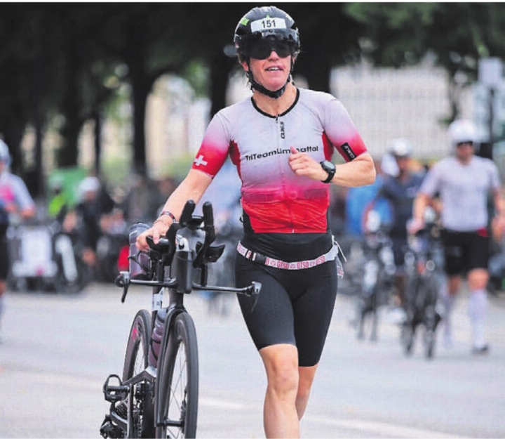 Cécile Treier erlebte Ungewöhnliches an der Ironman-EM in Hamburg. Bild: Sportograf