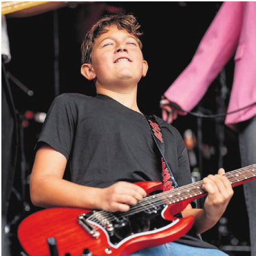 Wie immer harmonisch - Die Stars von morgen: Die «Blueskidz» auf dem Sternenplatz.