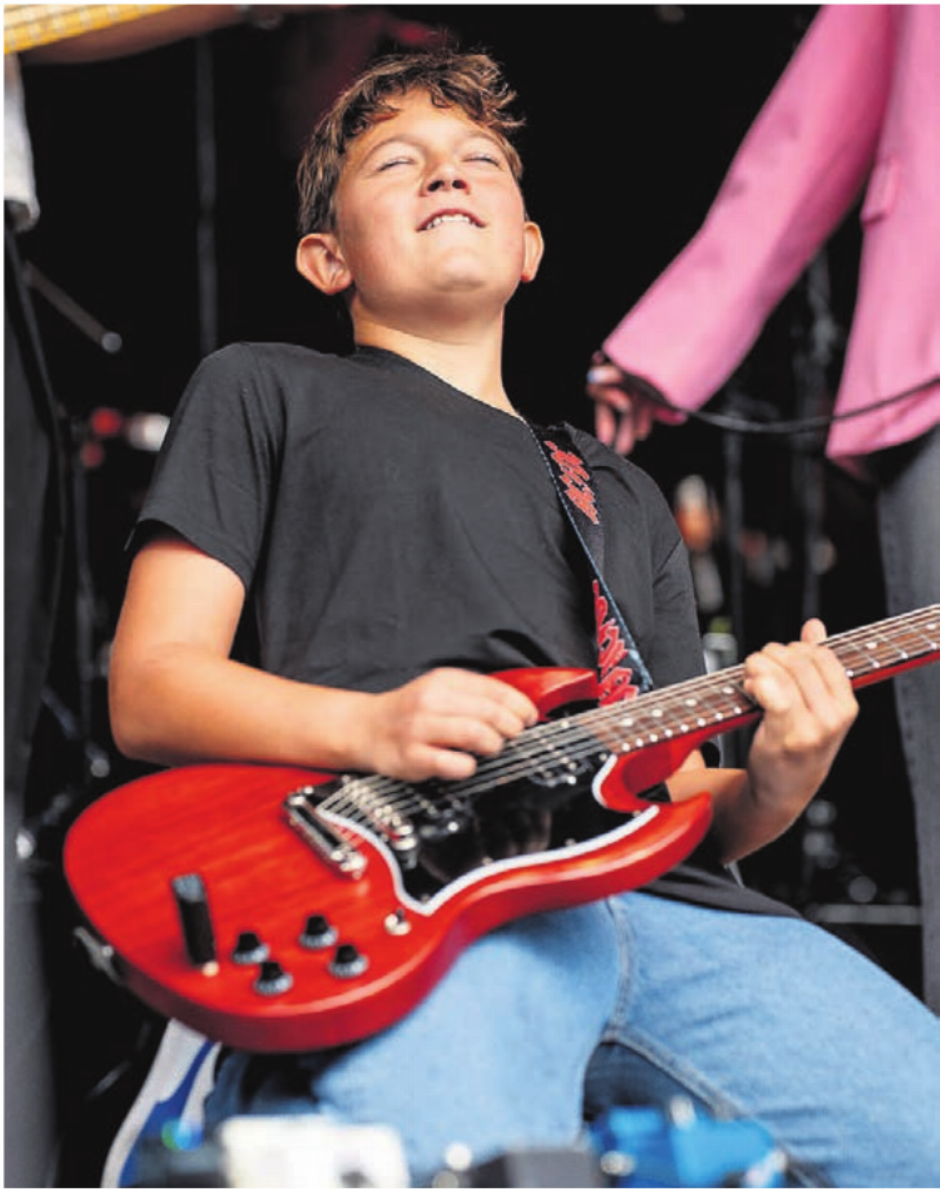 Die Stars von morgen: Die «Blueskidz» auf dem Sternenplatz. - Das Bild wird blockiert. – Möglicherweise durch einen aktiven Adblocker.
