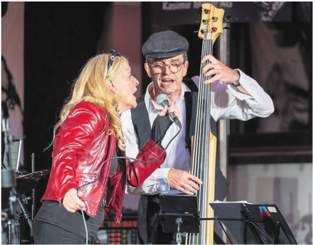 «Becky & the Gents» im Chappelehof. «Becky & the Gents» im Chappelehof.