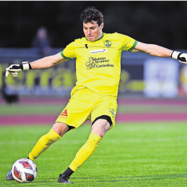 Tschüss, «Riesen»-Goalie - Nach fast zwei Jahrzehnten ist Goalie Fabian Riesen nicht mehr Teil der ersten Mannschaft des FC Mutschellen. Bild: Awa/Archiv