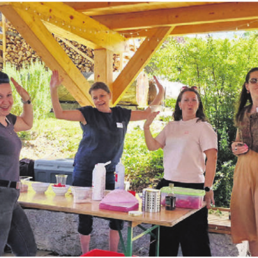 Gelebte Inklusion, Gemeinschaft und gute Stimmung - Viel Freude auch bei den Helferinnen.