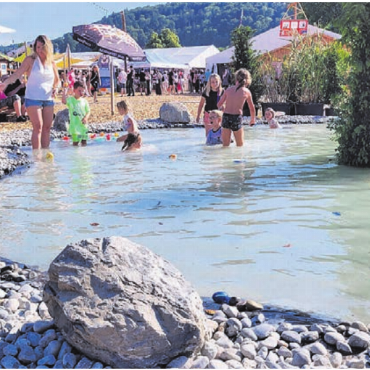 Der grossen Hitze getrotzt - An diesem Wochenende hat Villmergen sogar Seeanschluss.