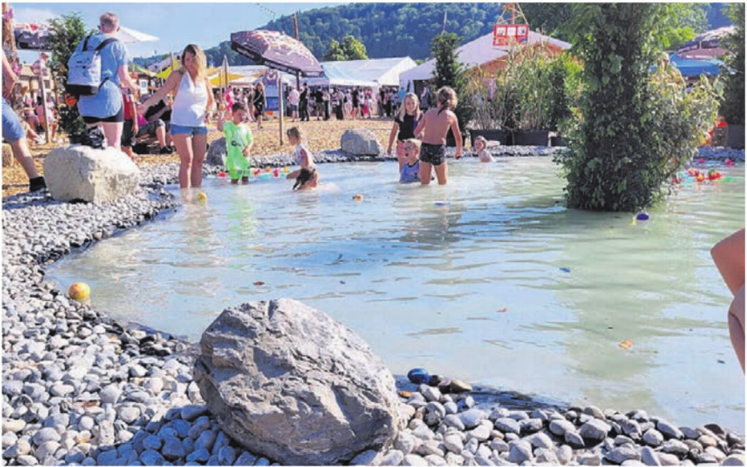 An diesem Wochenende hat Villmergen sogar Seeanschluss. An diesem Wochenende hat Villmergen sogar Seeanschluss.
