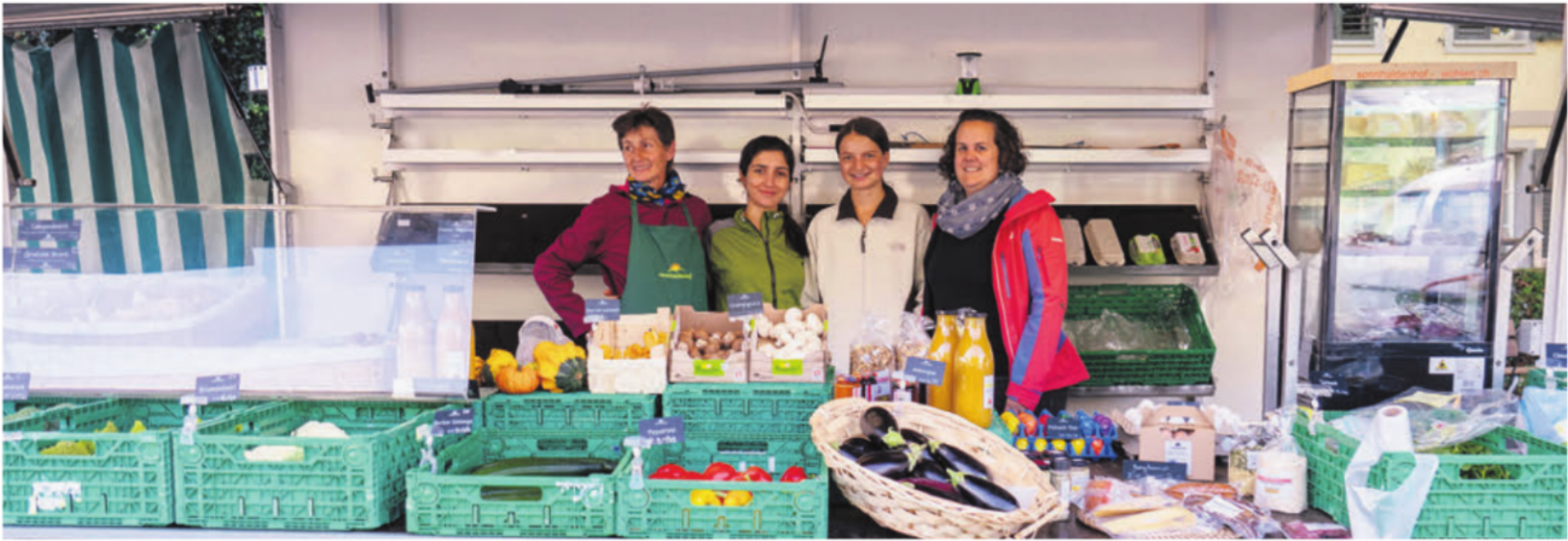 Der Abschied vom Wochenmarkt ist der Familie Kuhn nicht leicht gefallen. Doch im Frühjahr werden sie für eine kurze Zeit zurückkommen. Bild: zg - Das Bild wird blockiert. – Möglicherweise durch einen aktiven Adblocker.