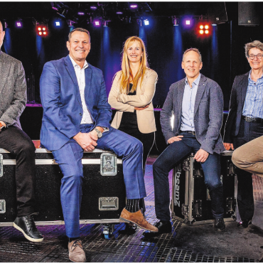 Maximum oder eher Minimum? - Sie prägen die Geschicke der Gemeinde (von links): Gemeinderat Olivier Parvex-Käppeli, Gemeindeammann Roland Vogt, Vizeammann Sonja Isler-Rüttimann, Geschäftsleiter Christoph Weibel, Gemeinderätin Claudia Hauri, Gemeinderat Thomas Geissmann.