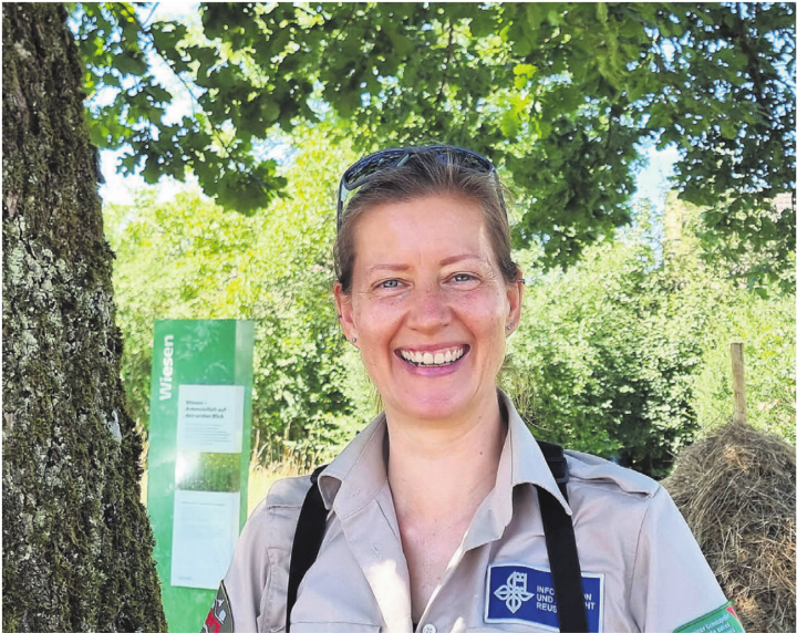 Fabienne Dahinden ist Stellvertreterin des Ranger-Teams bei der Stiftung Reusstal. Sie betreut das Junior-Ranger-Programm. Bild: Verena Anna Wigger Fabienne Dahinden ist Stellvertreterin des Ranger-Teams bei der Stiftung Reusstal. Sie betreut das Junior-Ranger-Programm. Bild: Verena Anna Wigger