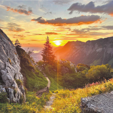 Magische Momente - «Ich übernachtete auf der Liderenhütte und erlebte diesen wunderschönen Sonnenuntergang. Welch magischer Moment – und das alles ohne KI», schreibt Nadja Kamm aus Berikon zu diesem Schnappschuss.